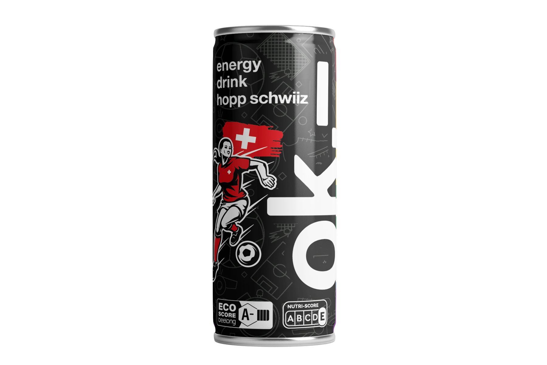ok.– energy drink - limited edition hopp schwiiz